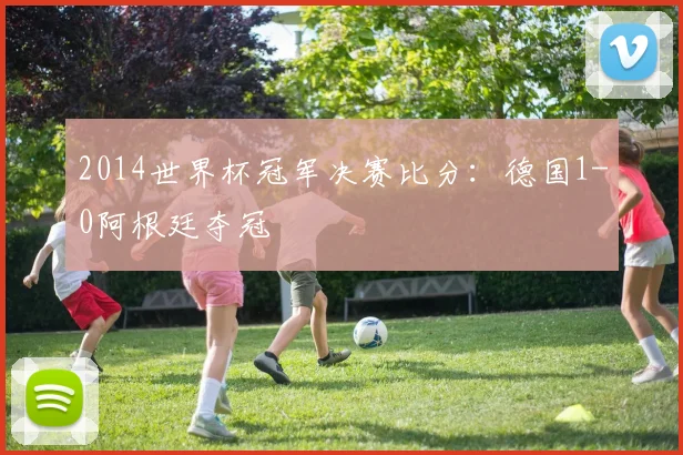 2014世界杯冠军决赛比分：德国1-0阿根廷夺冠