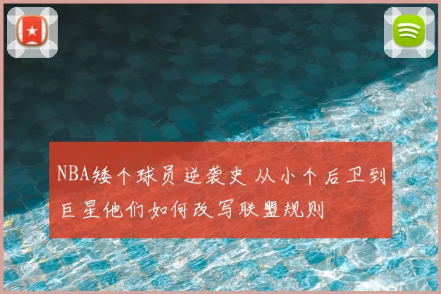 NBA矮个球员逆袭史 从小个后卫到巨星他们如何改写联盟规则