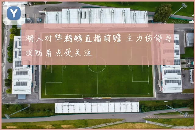 湖人对阵鹈鹕直播前瞻 主力伤停与攻防看点受关注